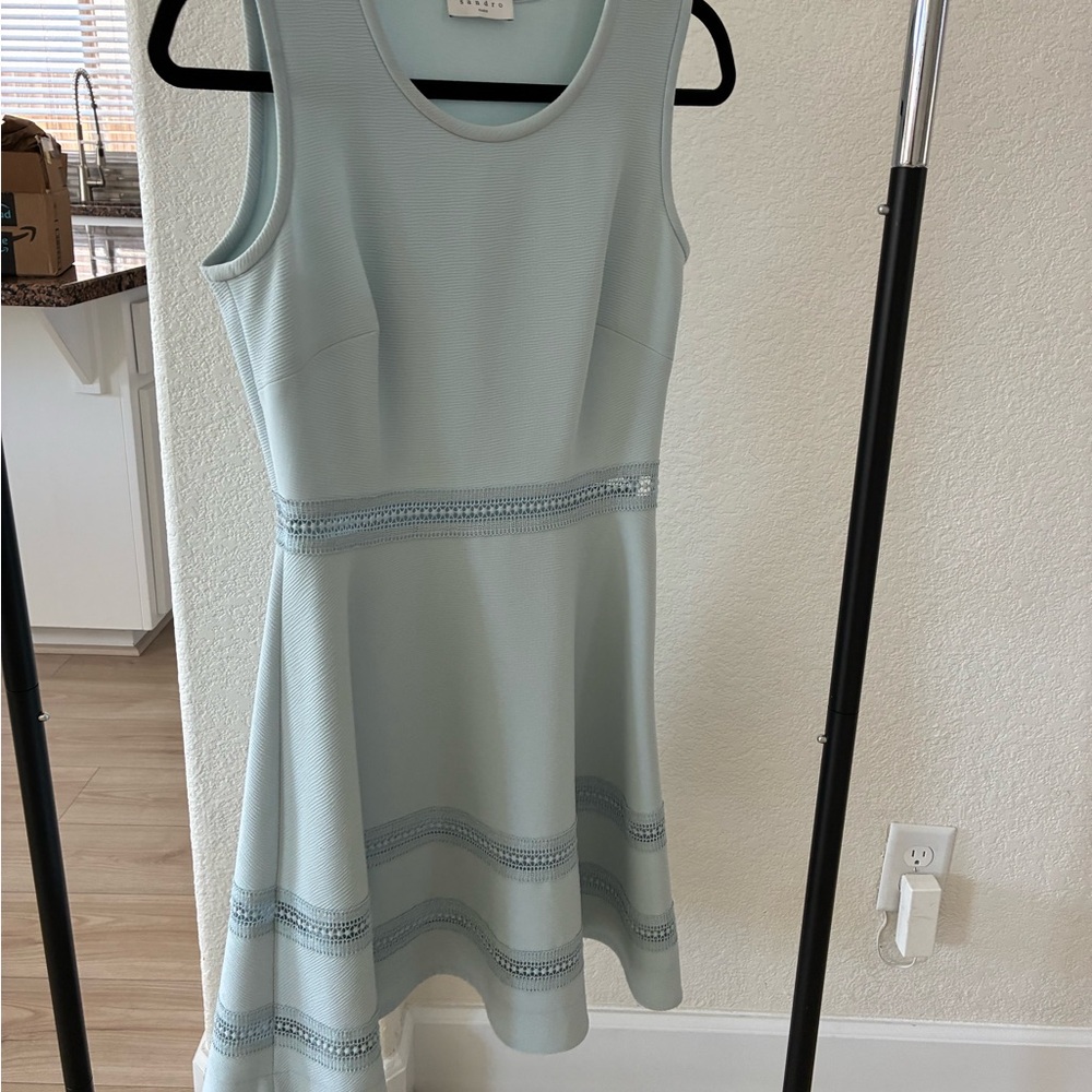 Sandro Light Blue Sleeveless Dress